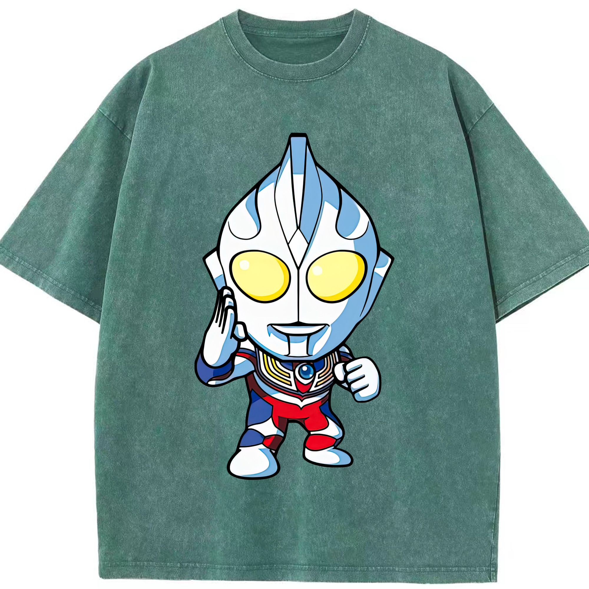 （画像用） ウルトラマン Ultraman 綿100% ヴィンテージ風 半袖Tシャツ（フロントプリント）